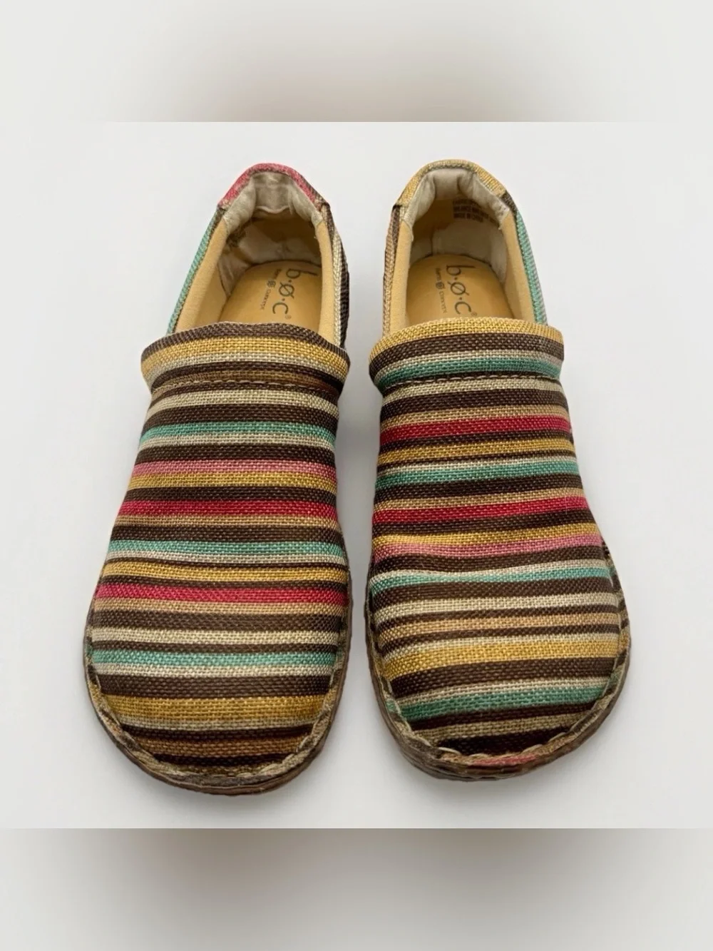 B.O.C. Born Concepts Multicolored Slip On Mule Clog Shoes Womens 10M Boho